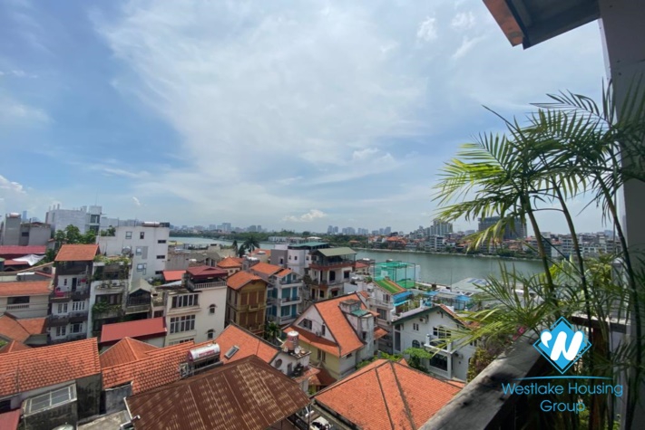 Breaking view and modern design 8th floor apartment for rent in Tay Ho